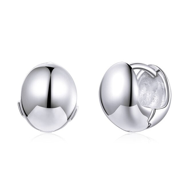 Bijoux d'oreilles boules argent