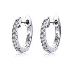 Créoles argent brillant